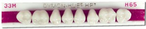 Dymon-Hue Upper Posterior, nue hue, dentsply,anterior, acrylic teeth, justi