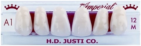 Justi Imperial ViVO - Imperial Molds in Vita Shades, teeth photogenic,teeth vacuum-processed,teeth bondable,teeth methyl-methacrylate,teeth denture base,Justi Imperial posteriors, Justi Imperial anteriors,short lingual,long buccal,incisal and interproximal blend, acrylic teeth moulds, acrylic teeth lots of moulds, acrylic teeth molds, acrylic teeth lots of molds, teeth vita shades, vita shades, vita 3d shades, bleach shades, teeth bleach shades, anterior vita, vitapan